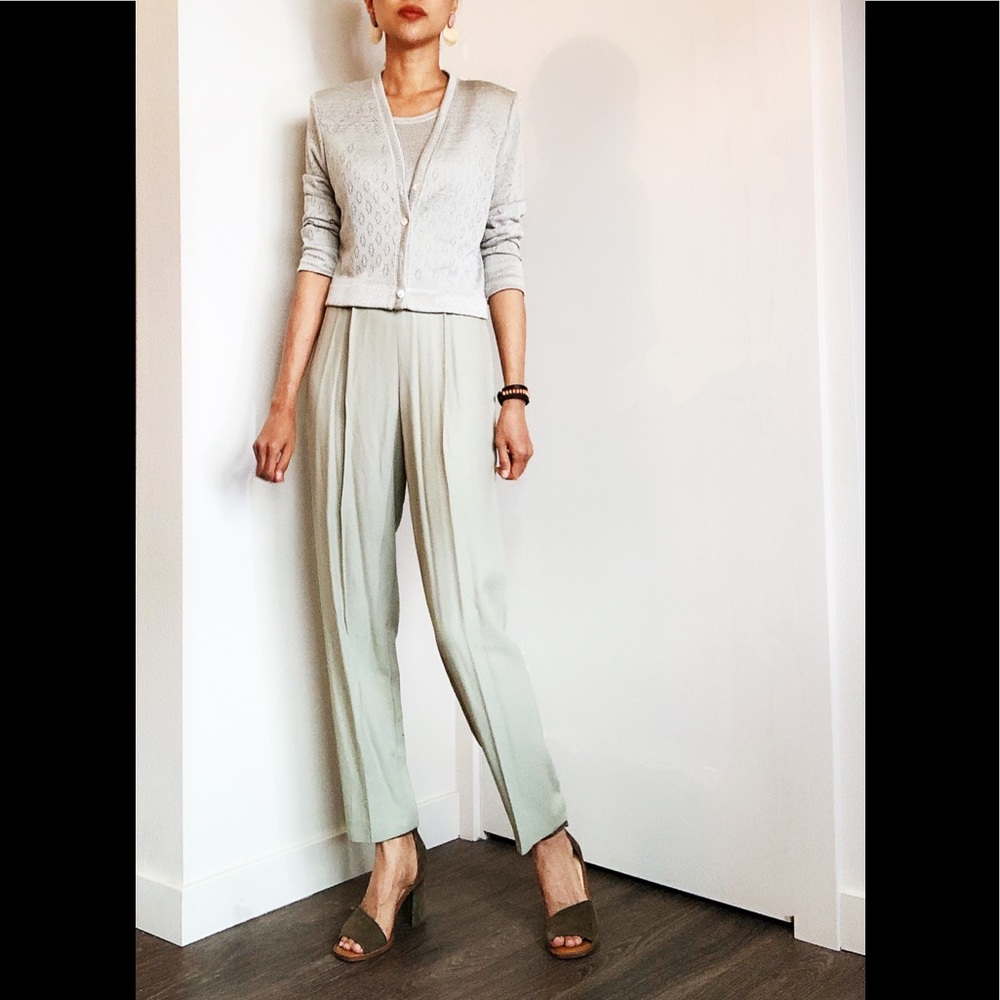 Matching Jumpsuits & Knit Cardigan